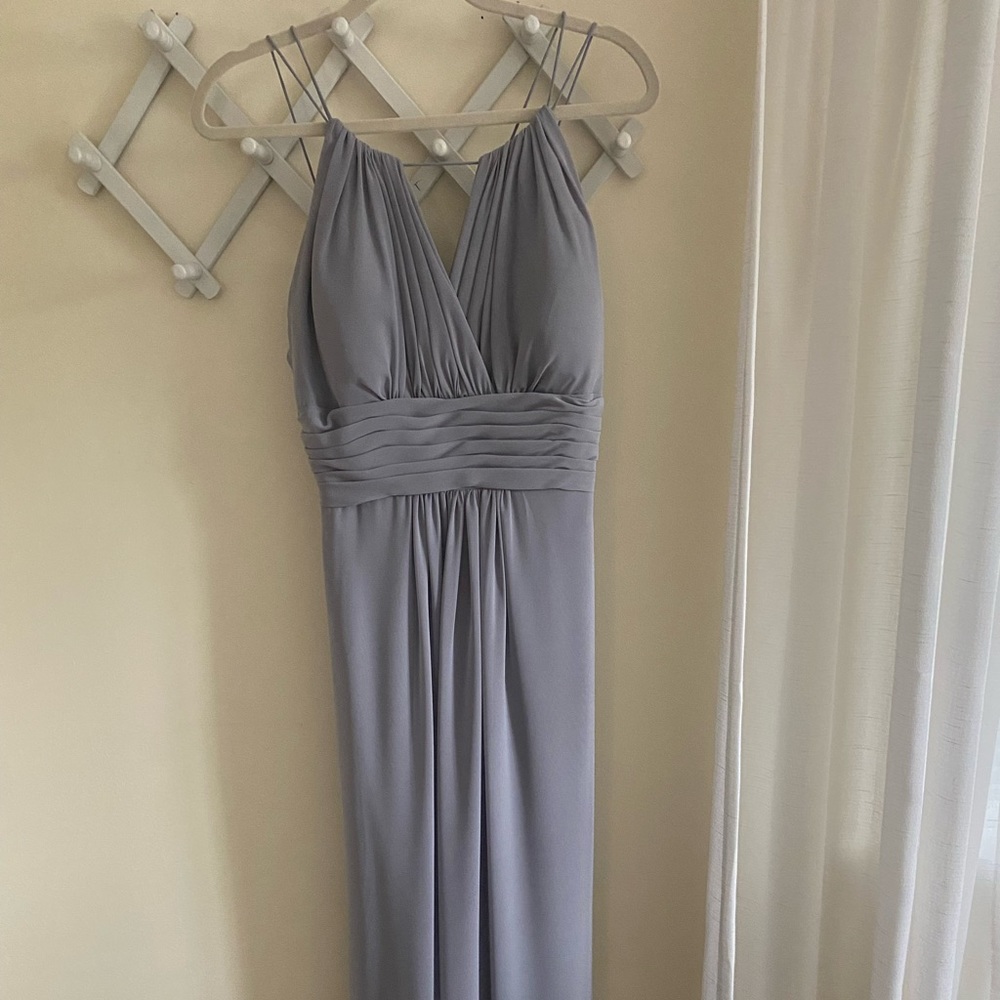 Belsoie Bridesmaid Dress, Gray, Size 12